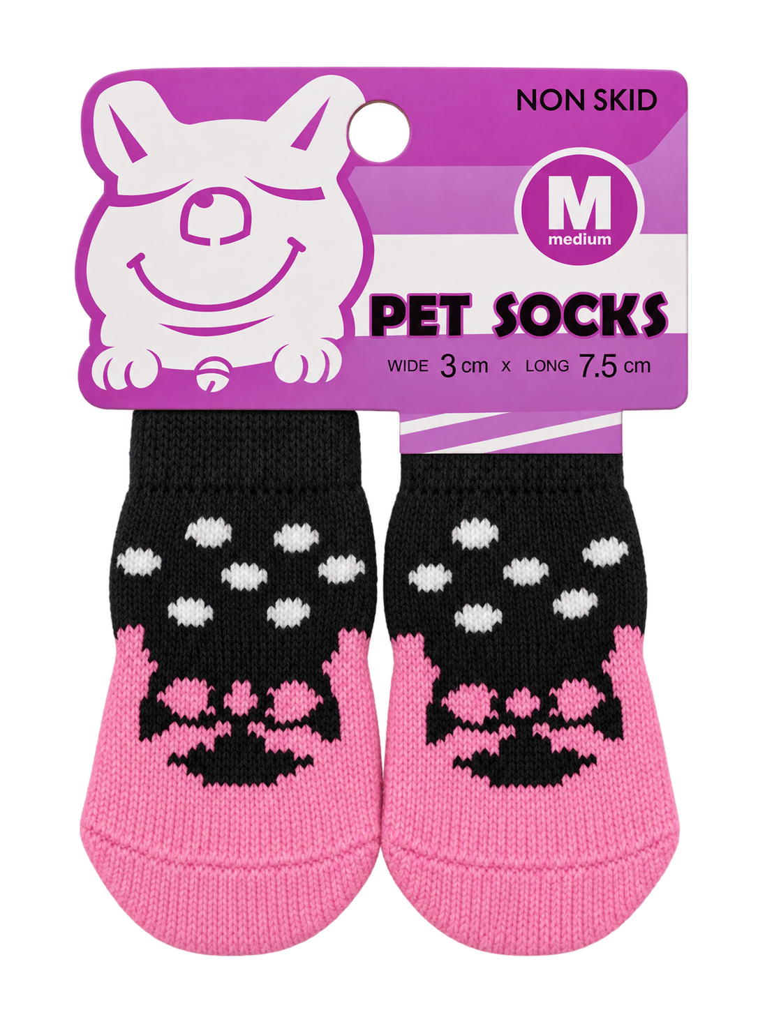 Medias para mascota talla M, diseño Gatito rosado