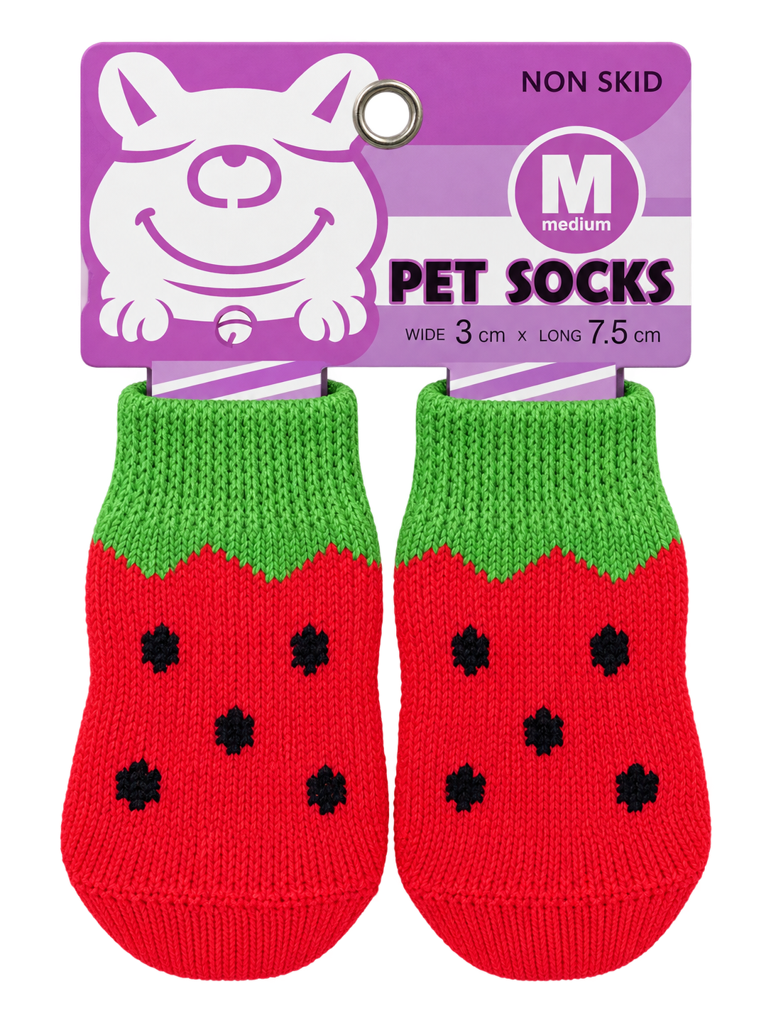 Medias para mascota talla M, diseño Sandía