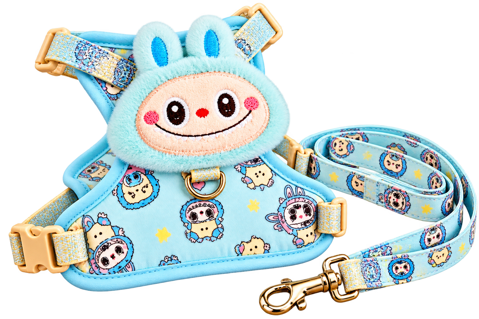 Pechera para Gato con Correa en Azul