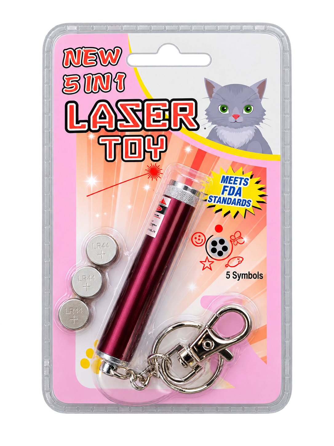 Juguete láser para gatos en su empaque