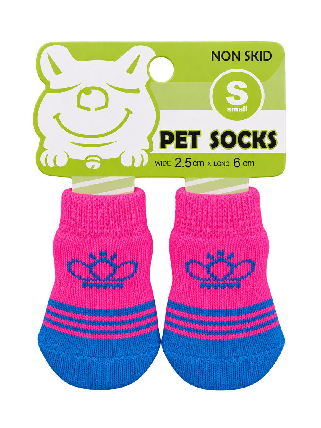 Medias para mascota talla S, diseño Corona rosada